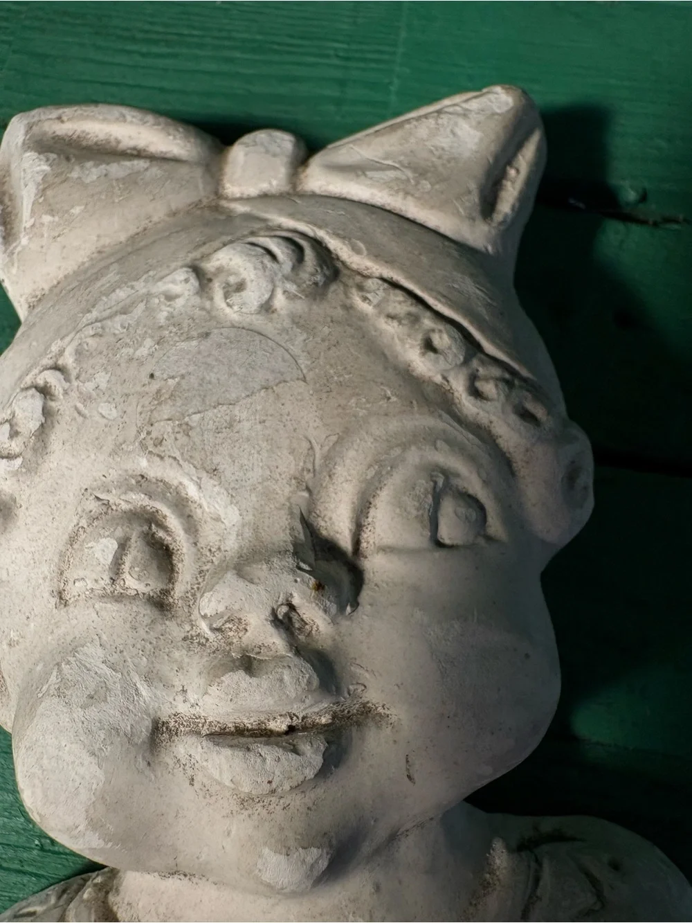 Vintage Miller Studio Girl With Bow C Chalkware Wall Hanger with Hooks